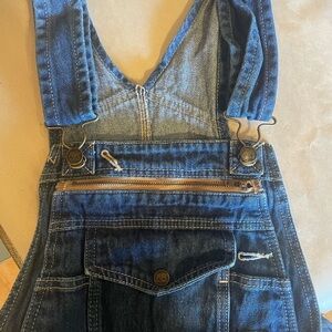 Denim Overalls with Front Pocket